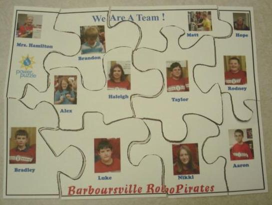 We are a Team -it will be a puzzle to put together.
