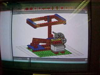 A LEGOCAD, another LEGO software program, model built virtually after the students actually built their model physically