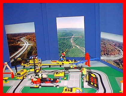 Finished Display Of LEGO Intelligent Transportation Systems