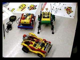 Three LEGO Vehicles, The Bug, The Car, & The Bumper Car