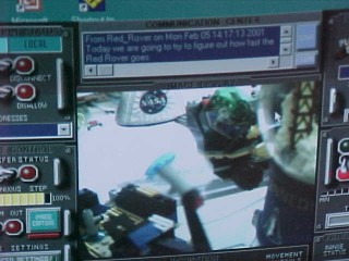 Picture of Red Rover Interface on computer at Bville