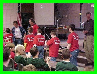 One of the WV FLL Teams getting their awards