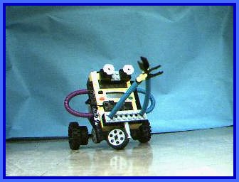 Colorful robot with one motor