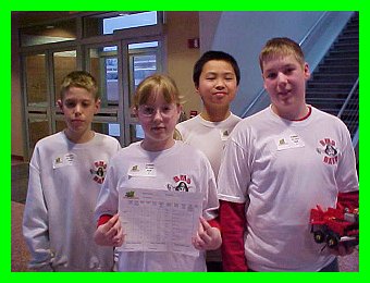 B'ville FLL Team with scoresheet